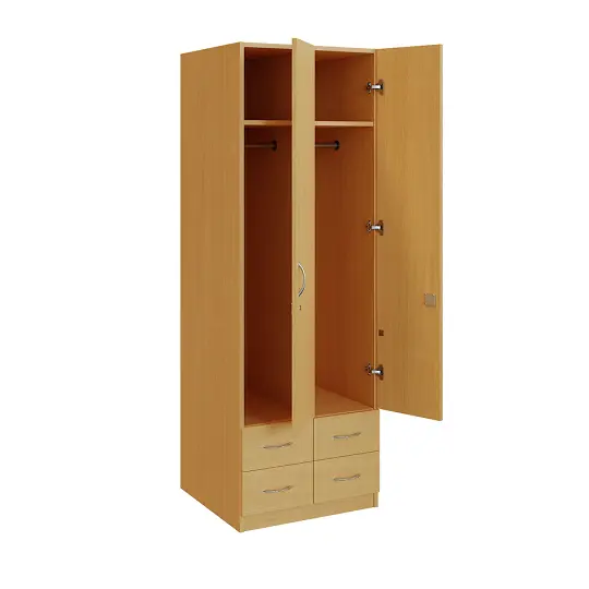 Q 222-60 skříň šatní, 2-dvéřová, 600x600x1800mm, buk royal